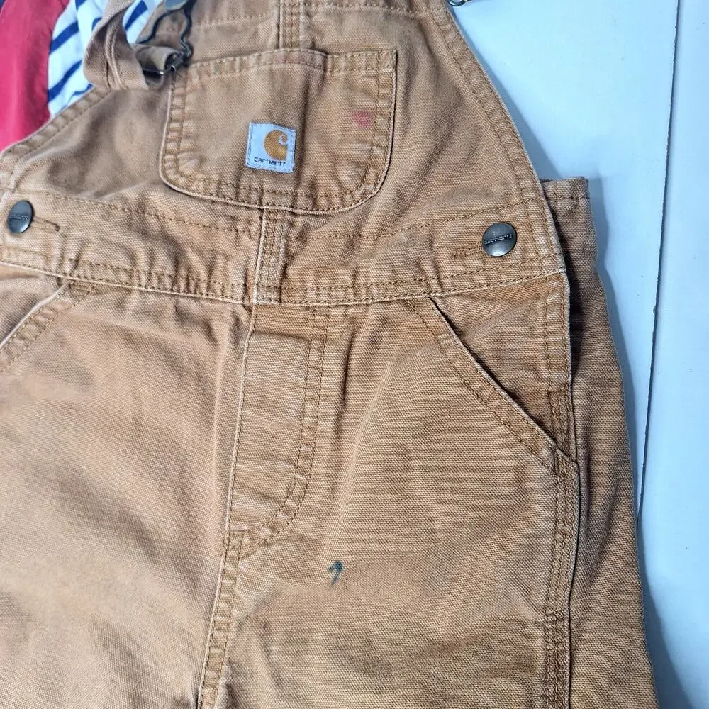 Boys 3-4/4-5 Clothing Lot Mini Boden Tea Janie & Jack Carhartt Outfits Overalls